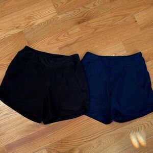 NWOT, Lands' End Women's Black and Navy Swim Shorts Bundle
